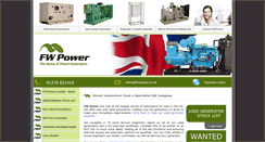 Desktop Screenshot of fwpower.co.uk