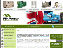 Tablet Screenshot of fwpower.co.uk